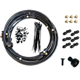 Maxbell Misting Cooling System Water Spray Mist Cooling Misters Black 6m 56Pieces