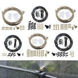 Maxbell Misting Cooling System Water Spray Mist Cooling Misters Black 6m 56Pieces