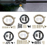 Maxbell Misting Cooling System Water Spray Mist Cooling Misters Black 6m 56Pieces