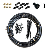 Maxbell Misting Cooling System Water Spray Mist Cooling Misters Black 6m 56Pieces