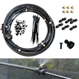 Maxbell Misting Cooling System Water Spray Mist Cooling Misters Black 6m 56Pieces