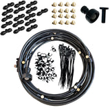 Maxbell Misting Cooling System Water Spray Mist Cooling Misters Black 12m 116Pieces
