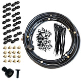 Maxbell Misting Cooling System Water Spray Mist Cooling Misters Black 12m 116Pieces