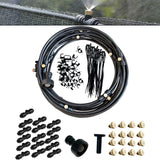Maxbell Misting Cooling System Water Spray Mist Cooling Misters Black 12m 116Pieces