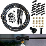 Maxbell Misting Cooling System Water Spray Mist Cooling Misters Black 12m 116Pieces