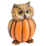 Maxbell Halloween Sculpture Pumpkin Animals Figurine for Outdoor Home 10cmx8cmx13cm