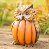 Maxbell Halloween Sculpture Pumpkin Animals Figurine for Outdoor Home 10cmx8cmx13cm