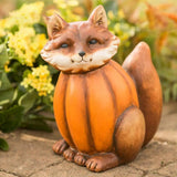 Maxbell Halloween Sculpture Pumpkin Animals Figurine for Outdoor Home 10cmx8cmx13cm