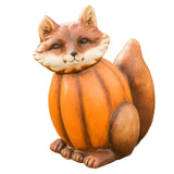 Maxbell Halloween Sculpture Pumpkin Animals Figurine for Outdoor Home 10cmx8cmx13cm