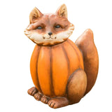 Maxbell Halloween Sculpture Pumpkin Animals Figurine for Outdoor Home 10cmx8cmx13cm
