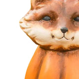 Maxbell Halloween Sculpture Pumpkin Animals Figurine for Outdoor Home 10cmx8cmx13cm