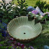 Maxbell Unique Bird Bowls Bird Succulent Plants Pot Furnishing for Patio Porch With holes