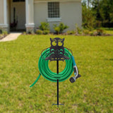Maxbell Garden Hose Holder Storage Rack Freestanding for Lawn Outside Backyard owl