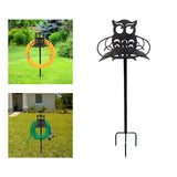 Maxbell Garden Hose Holder Storage Rack Freestanding for Lawn Outside Backyard owl