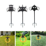 Maxbell Garden Hose Holder Storage Rack Freestanding for Lawn Outside Backyard owl