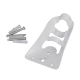 Maxbell Flagpole Holder Base White with Screws Mounting for Windsock Patio