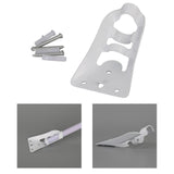 Maxbell Flagpole Holder Base White with Screws Mounting for Windsock Patio