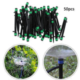 Maxbell 50Pcs Drip Irrigation System Kit Dripper Self Watering Spikes Plant Flower Green