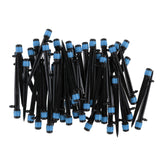 Maxbell 50Pcs Drip Irrigation System Kit Dripper Self Watering Spikes Plant Flower Blue