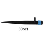 Maxbell 50Pcs Drip Irrigation System Kit Dripper Self Watering Spikes Plant Flower Blue