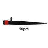 Maxbell 50Pcs Drip Irrigation System Kit Dripper Self Watering Spikes Plant Flower Red