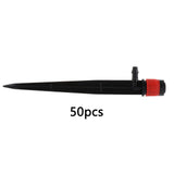 Maxbell 50Pcs Drip Irrigation System Kit Dripper Self Watering Spikes Plant Flower Red