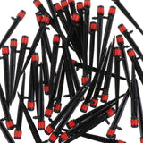 Maxbell 50Pcs Drip Irrigation System Kit Dripper Self Watering Spikes Plant Flower Red