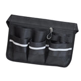 Maxbell Tool Bag Oxford Cloth with Pockets Gardener for Cleaning Restaurant Catering Black