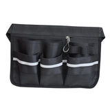 Maxbell Tool Bag Oxford Cloth with Pockets Gardener for Cleaning Restaurant Catering Black