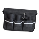 Maxbell Tool Bag Oxford Cloth with Pockets Gardener for Cleaning Restaurant Catering Black