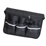 Maxbell Tool Bag Oxford Cloth with Pockets Gardener for Cleaning Restaurant Catering Black