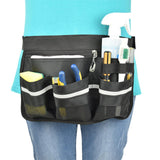 Maxbell Tool Bag Oxford Cloth with Pockets Gardener for Cleaning Restaurant Catering Black