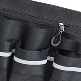 Maxbell Tool Bag Oxford Cloth with Pockets Gardener for Cleaning Restaurant Catering Black