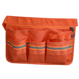 Maxbell Tool Bag Oxford Cloth with Pockets Gardener for Cleaning Restaurant Catering Orange