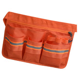 Maxbell Tool Bag Oxford Cloth with Pockets Gardener for Cleaning Restaurant Catering Orange