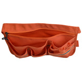 Maxbell Tool Bag Oxford Cloth with Pockets Gardener for Cleaning Restaurant Catering Orange