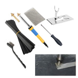 Maxbell Auto Electric Soldering Iron Flat Tips Welding EU Plug with Welding Rods
