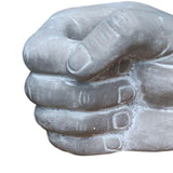 Maxbell Modern Planter Pot Concrete Cement Planter for Garden Home Decor Indoor Right Hand