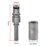 Maxbell Pressure Pipe Joint Accessories Fitting Pressure Washer Pipe Tip Adaptor Outer Diameter 8.9mm