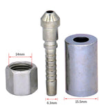 Maxbell Pipe Joint Washing Machine Accessories for Pressure Washer Steel Wire Pipe Inner Dia. 14mm B