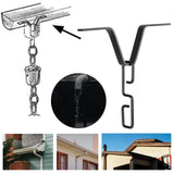 Maxbell Rain Chain Gutter Adapter Hook Durable V Adapter S Hook Rain Chain
