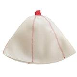 Maxbell Felt Sauna Hat Comfortable Breathable Elastic for Sauna Gifts Red