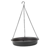 Maxbell Hanging Bird Feeder Dish Strong Chains Food Platform for Outdoor Garden grey