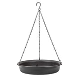 Maxbell Hanging Bird Feeder Dish Strong Chains Food Platform for Outdoor Garden grey