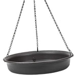 Maxbell Hanging Bird Feeder Dish Strong Chains Food Platform for Outdoor Garden grey