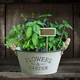 Maxbell Iron Planter Pot Flower Containers with Handle for Garden Balcony Oval