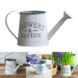 Maxbell Iron Planter Pot Flower Containers with Handle for Garden Balcony Kettle