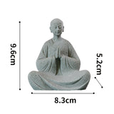 Maxbell Resin Aquarium Buddha Statue Figurine Indoor Decoration Landscape Sitting