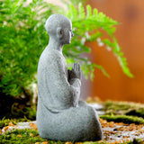 Maxbell Resin Aquarium Buddha Statue Figurine Indoor Decoration Landscape Sitting