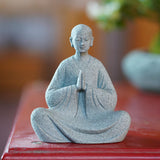 Maxbell Resin Aquarium Buddha Statue Figurine Indoor Decoration Landscape Sitting